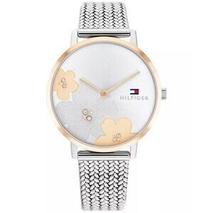 Tommy Hilfiger Women's 2H Silver Tone Stainless Casual Mesh Bracelet Watch 35mm